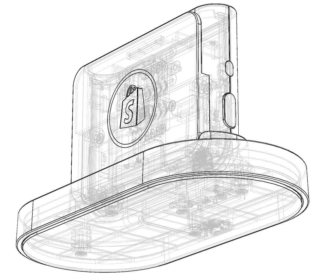 Shopify Tap & Chip ghosted view of mechanical design