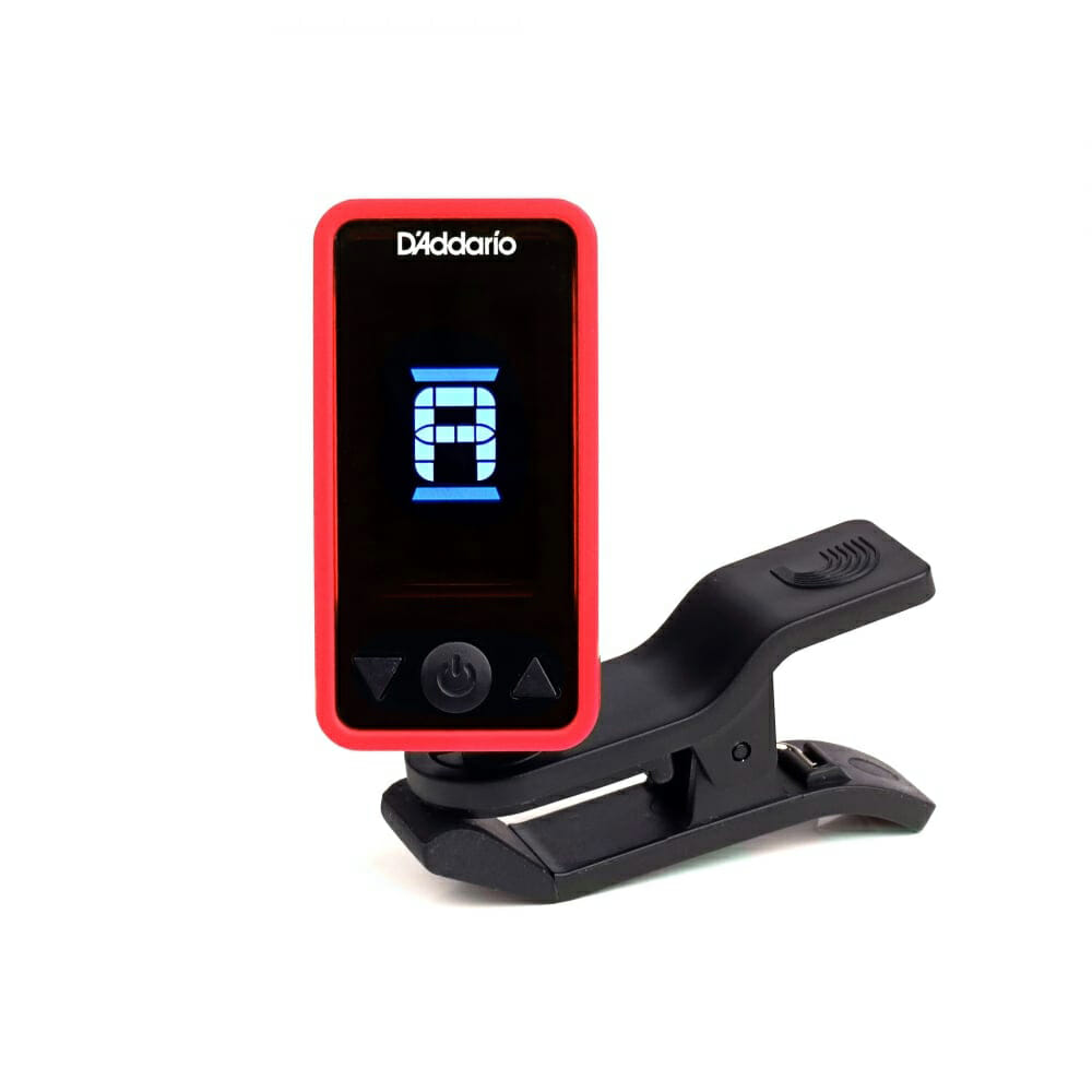 D'Addario Eclipse guitar tuner red