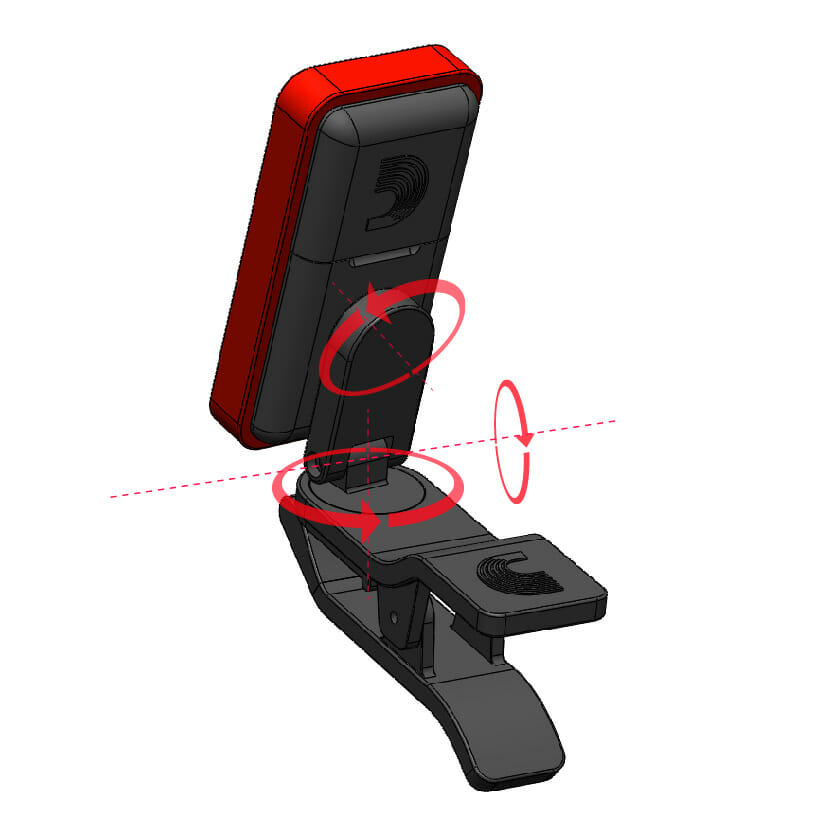 adjustable guitar tuner mechanical design