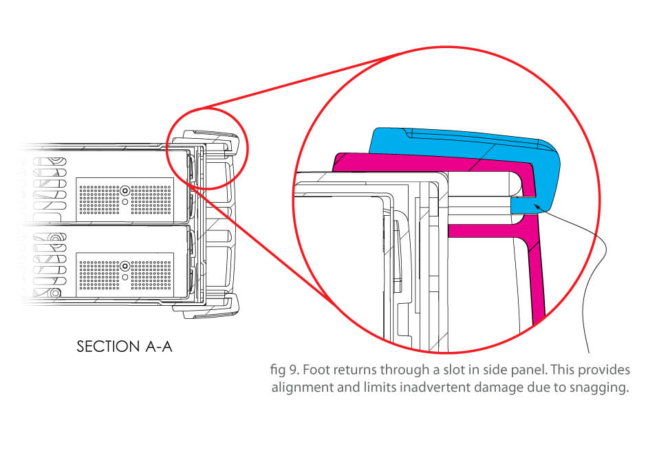 Viavi mechanical design detail illustration