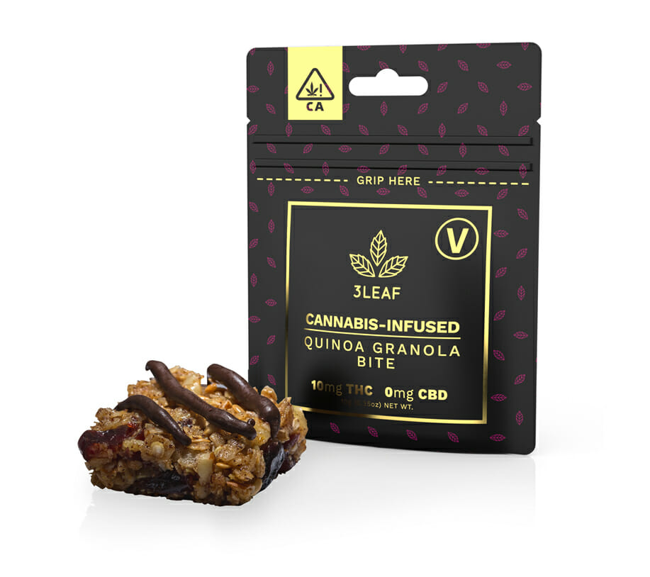 3Leaf product photography of granola bites packaging