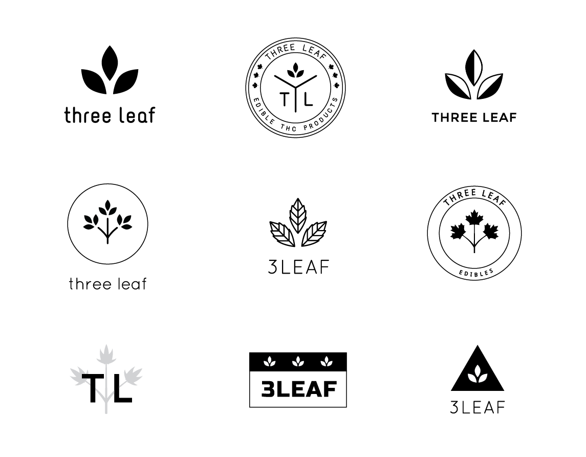 3Leaf logo design concepts