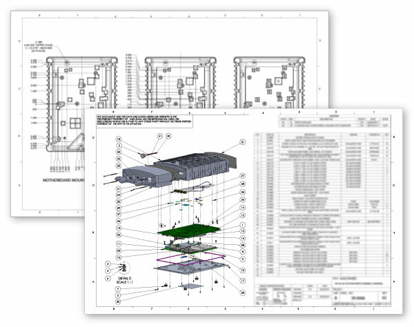 ThinkRF spectrum analyzer engineering drawings