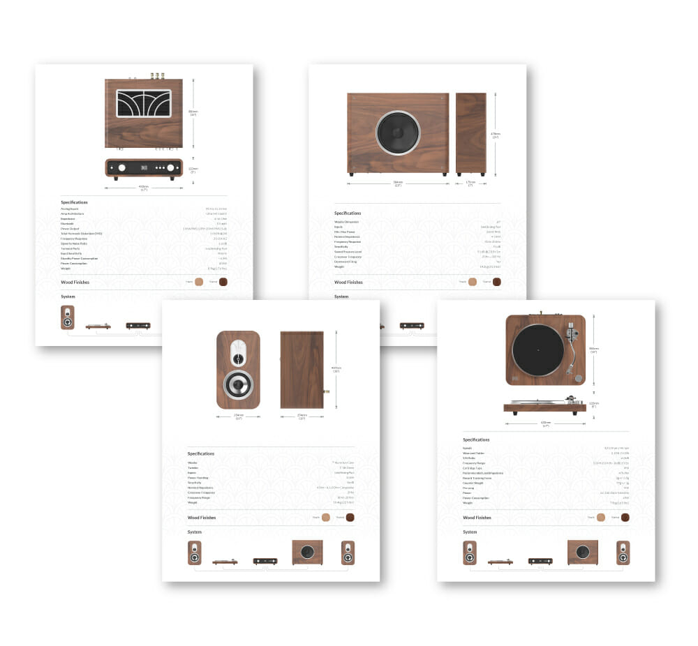 Dum Audio Spec Sheets