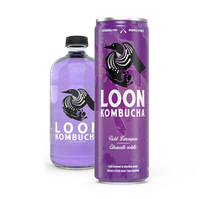 Loon Kombucha Can and Bottle Composition