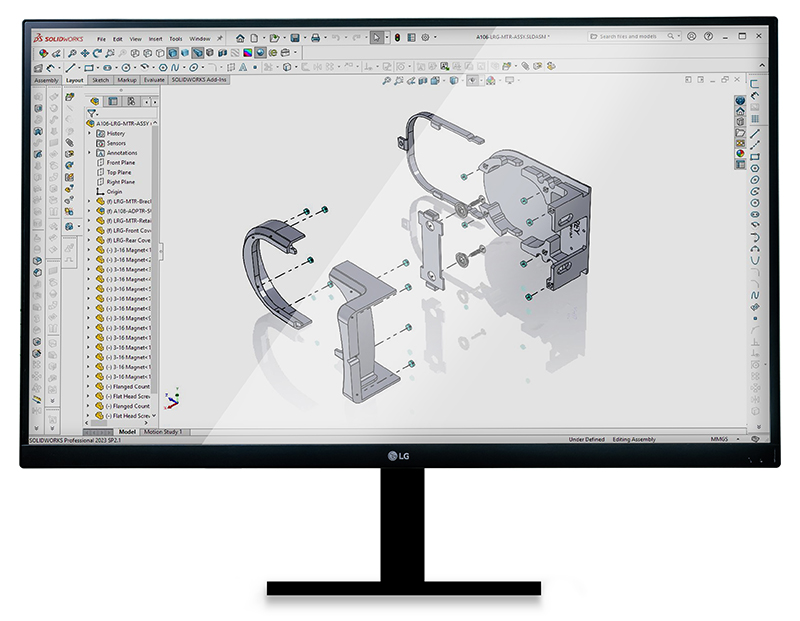 Solidworks on a computer work station