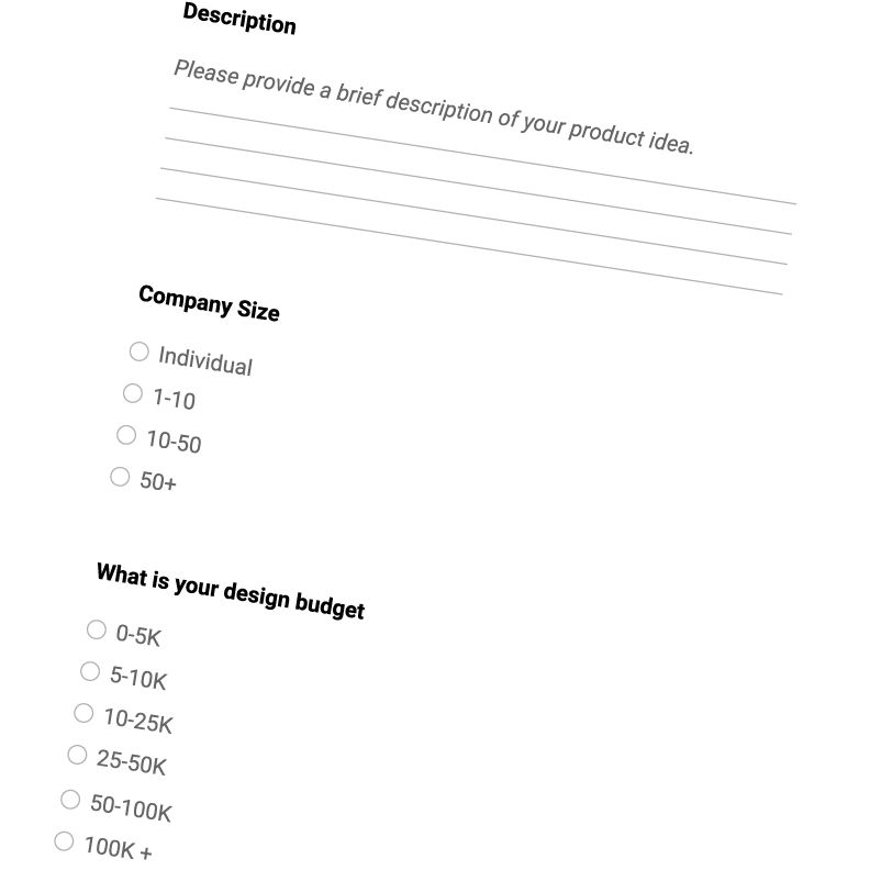 Design Brief Form Questions